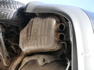 Audi A4 8E B6 Auspuff Endschalldämpfer Endtopf + Mittelschalldämpfer 1,9 TDI AWX - Bild 3