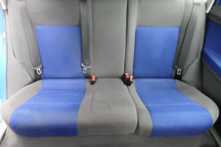 VW Polo 9N 9N3 Sitz Rückbank Sitzfläche Sitze 3 Punkt Gurt hinten blau OHNEKopf - Bild 3