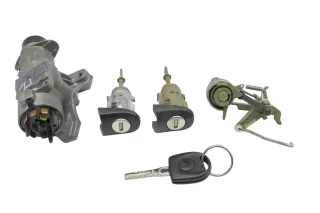 VW Golf 4 Lim Schloßsystem 2x Türschloß 1x Schlüssel Schloß Zündschloß Hecksch O - Bild 2