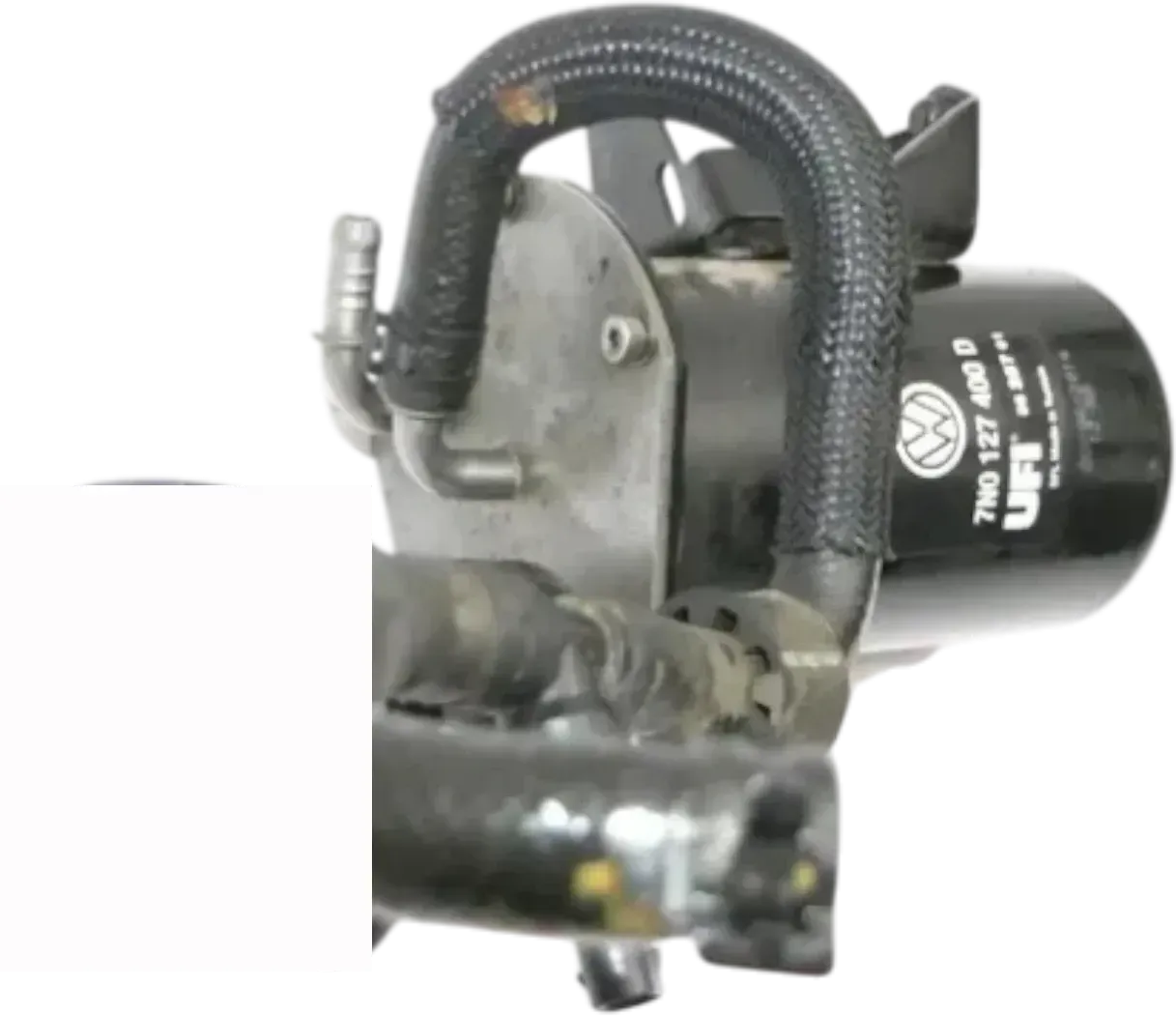 VW Sharan 7N Kraftstofffilter Diesel 2,5 TDI 7N0127400 Gehäuse - Bild 1
