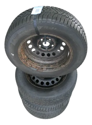 VW Golf 6 Touran 1T 195/65 R15 91T Winterreifen M+S Felgen Reifen M&S 2x8mm 2x5m - Bild 2
