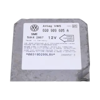 Polo 6N2 Steuergerät Airbag Airbagsteuergerät 1C0909605A 02P - 4x Airbag 6Q09096 - Bild 3