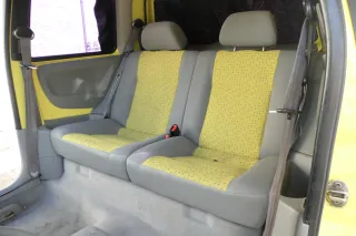 VW Lupo Seat Arosa Sitz Rückbank Sitzfläche für Kopfstützen gelb grau - Bild 2