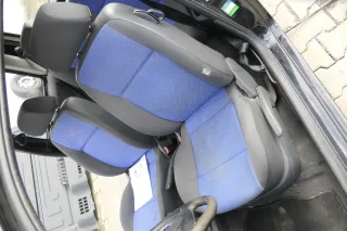 Seat Arosa 6H VW Lupo Sitz vorne links Fahrersitz Höhenverstellung blau schwarz - Bild 3