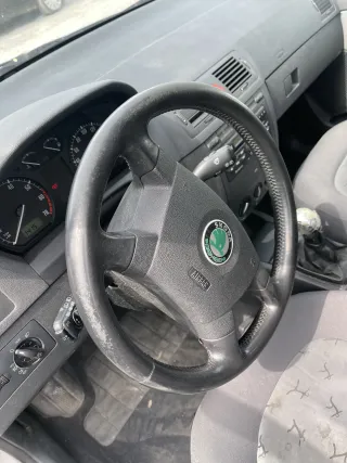 Fabia 6Y Lenkrad 4-Speichen 6Y0419091C E74 Leder Lederlenkrad -ohne Airbag - Bild 1