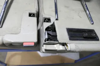 Audi A6 4B Avant Kombi Rückbank Rücksitzbank Sitz Rücksitz Leder grau - Bild 6
