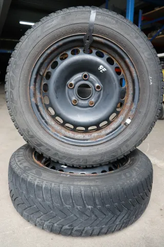 2x Audi A4 8E A6 4B 195/65 R15 91H Winterreifen M&S Reifen Felgen 5mm - Bild 5
