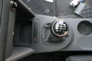 VW Touran 1T Schaltknauf Schaltsack Schaltung Schaltknüppel schwarz Leder Cross - Bild 1