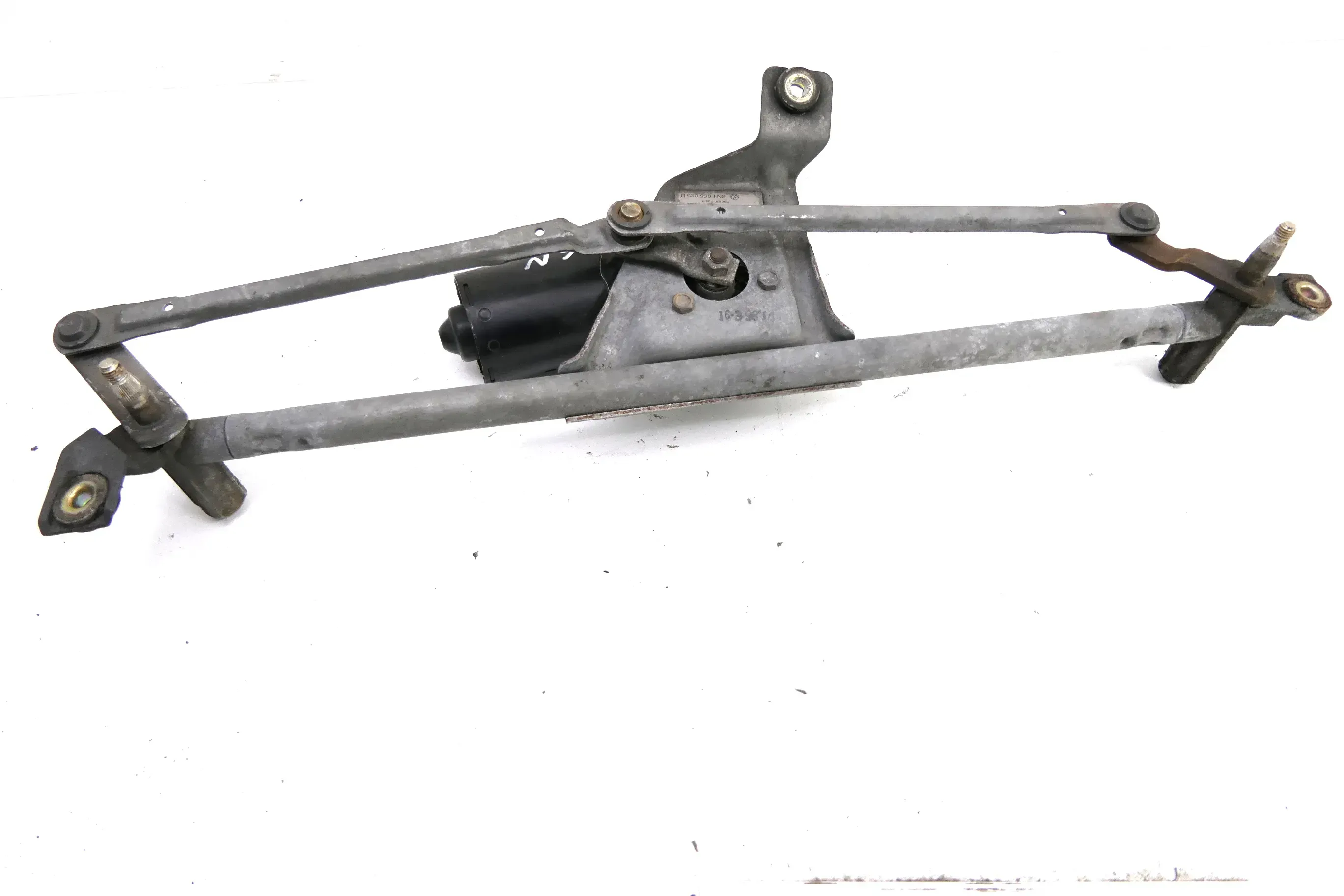 VW Polo 6N 6N1 Wischermotor Wischer Motor vorne Scheibenwischermotor 6N1955023B - Bild 1