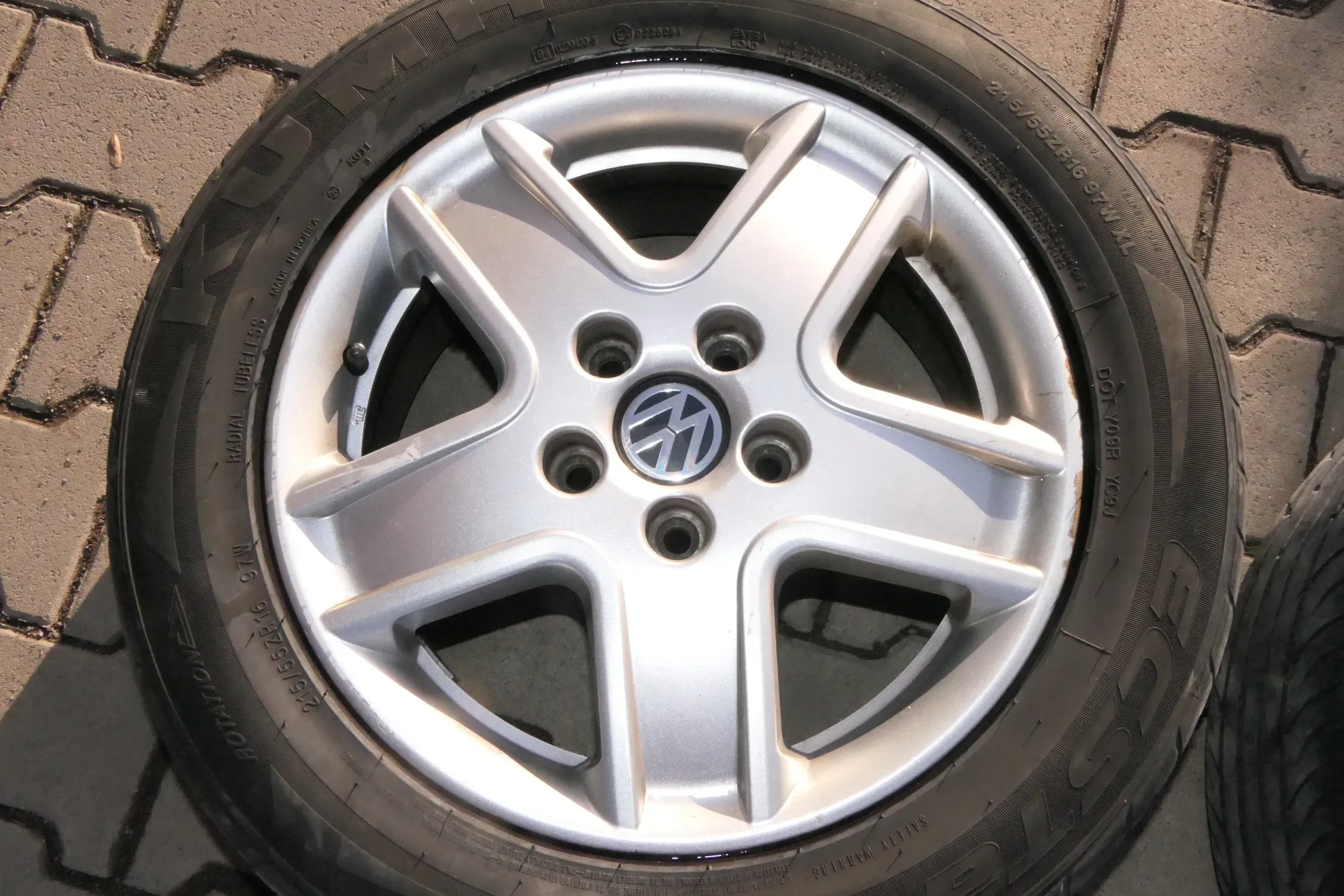 1x Felge Alufelge original VW Sharan 7M 215/55R16 95H 7x16H2 ET59 7M3601025A - Bild 1