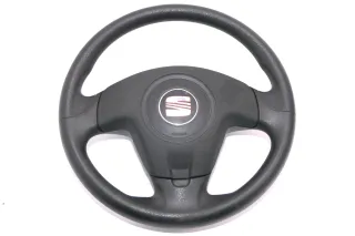 Seat Ibiza 6L Lenkrad 3-Speichen 6L0419091R Airbaglenkrad Airbag - Bild 1