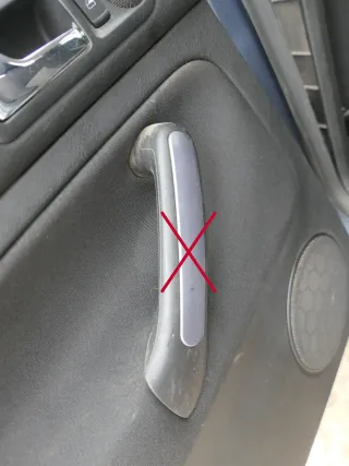 1x VW Golf 4 1J Limousine Türverkleidung Verkleidung Tür hinten links schwarz - Bild 4
