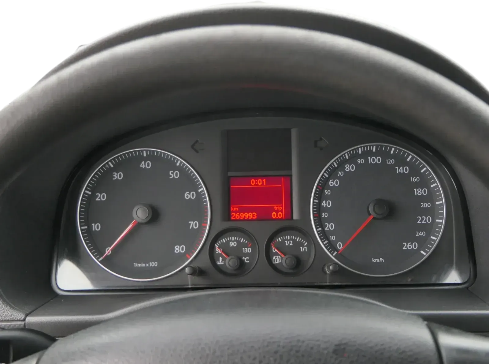 Caddy 2K Tacho Tachometer Kombiinstrument 269.000km 1T0920862B Benzin GAS - Bild 1