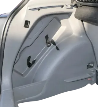 VW Golf Plus 5M Abdeckung Verkleidung Kofferraum hinten links 5M0867427L grau - Bild 1