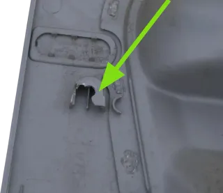VW Caddy 3 2K Türverkleidung Verkleidung Tür hinten rechts Schiebetür grau - Bild 2