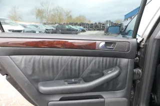 1x Audi A6 4B Türverkleidung Verkleidung Tür hinten links Leder onyx - Bild 2
