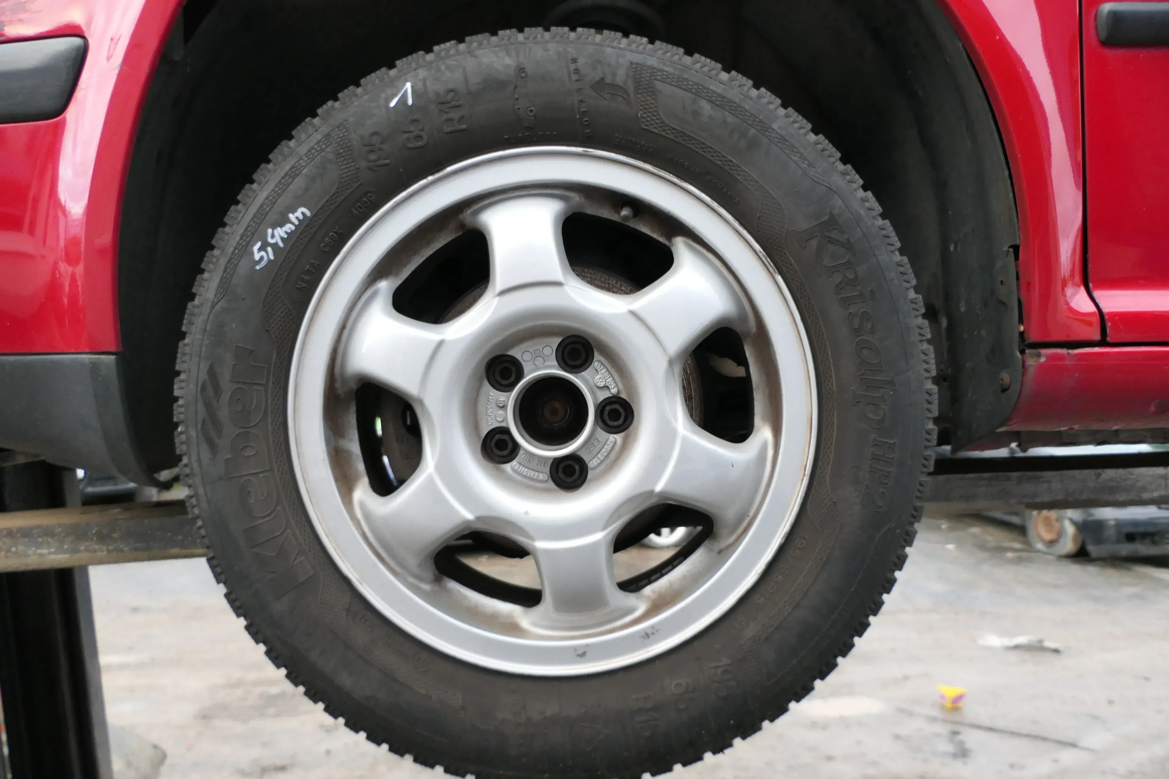 VR6 BBS 1x Golf 3 4 1E Passat 35i Alufelge 357601025S 6jx15 H2 ET35 Felge Dayton - Bild 1