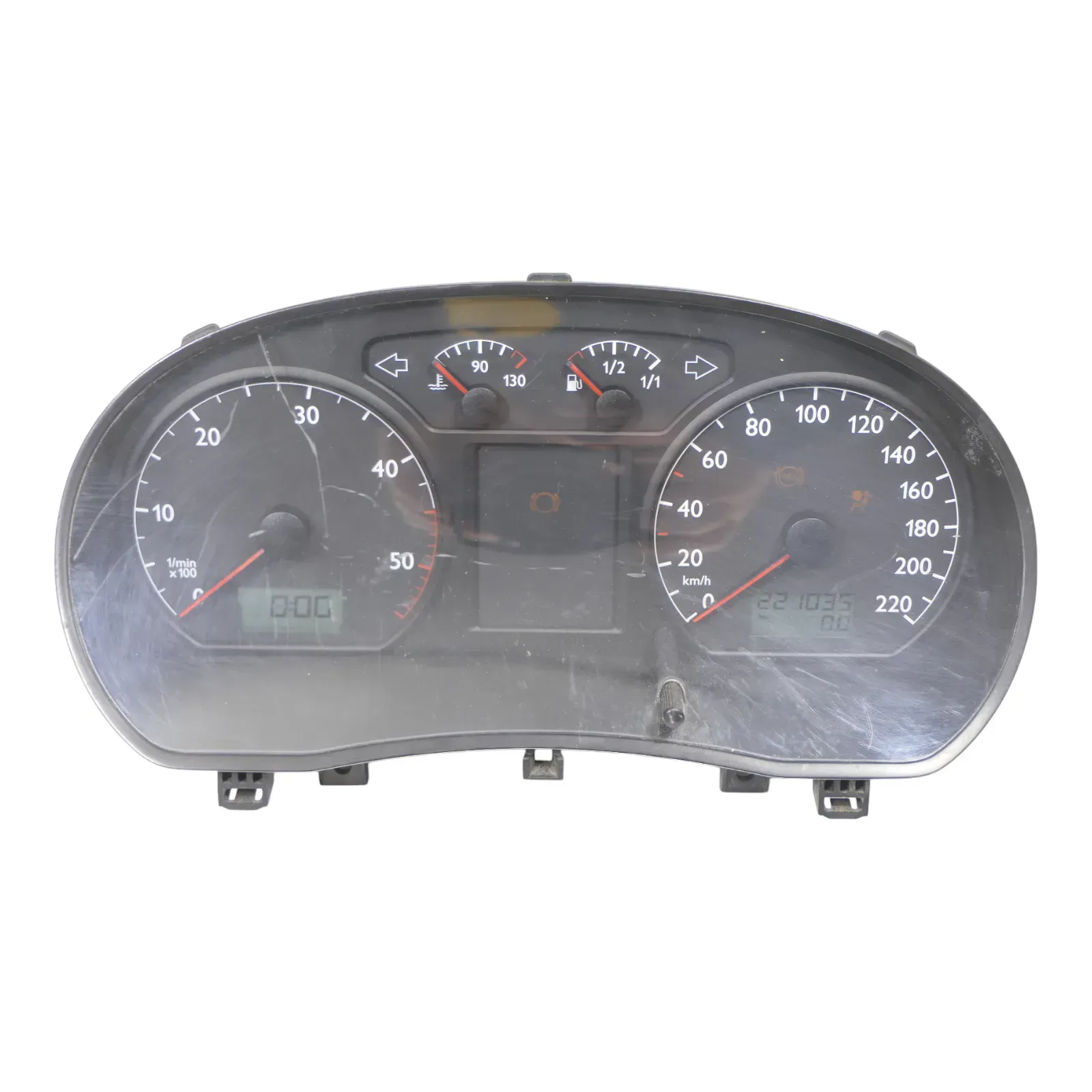 VW Polo 9N Tacho Tachometer Kombiinstrument 221.000km 6Q0920800M 1,4 TDI AMF BA - Bild 1