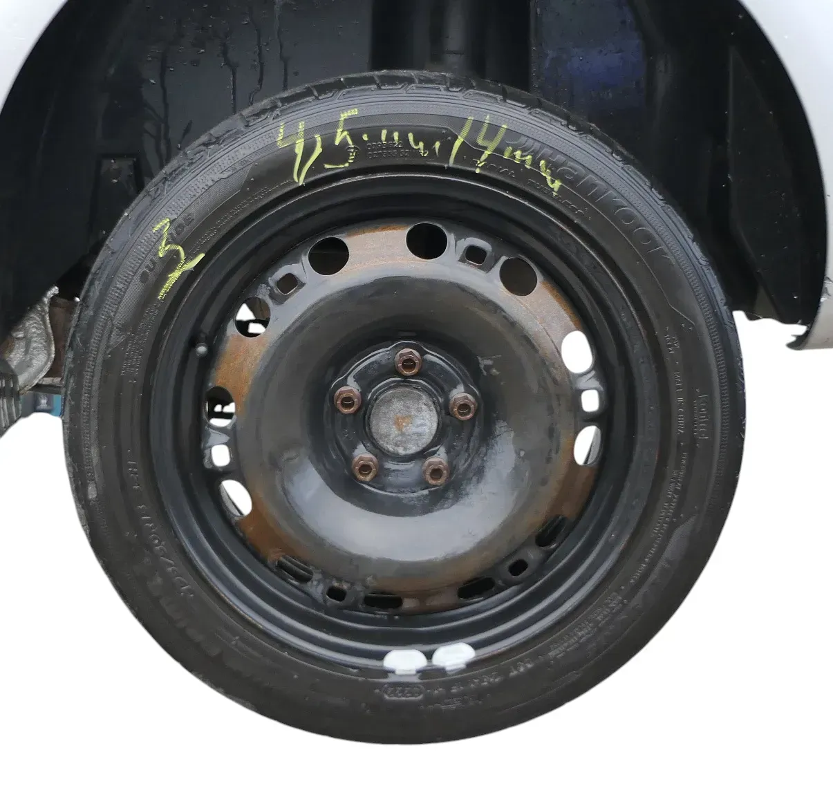 2x VW Polo 9N Ibiza Felgen Reifen 195/50 R15 82V Sommerreifen 6jx15H2 ET43 4-5mm - Bild 1