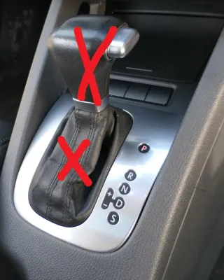 VW Golf 5 1K Schaltknauf Abdeckung Automatik 1K2713203AG RECHTSLENKER RHD - Bild 1