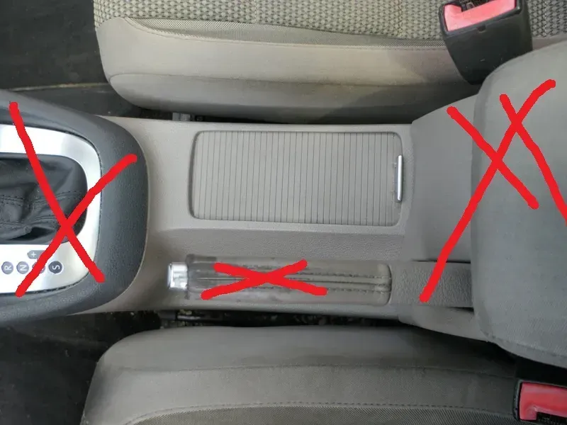 Golf 6 5K Mittelkonsole Mitteltunnel um Schaltung schwarz 5K0863243C latte macch - Bild 1