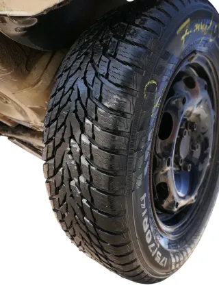 4x VW Polo 9N Felgen Reifen 175/70 R14 84T Winterreifen 5jx14H2 ET35 ca. 5-7mm - Bild 2