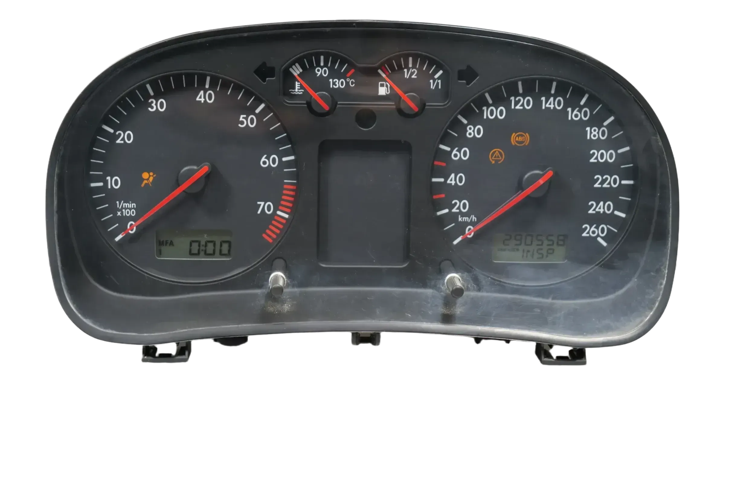 VW Golf 4 Tacho Tachometer Kombiinstrument 290.000km 1J0919881B 1,6-2,8 - Bild 1