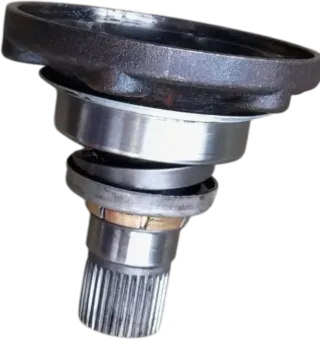 VW Polo 9N Ibiza Flanschwelle Flansch an Getriebe 02T409343 links - Bild 2