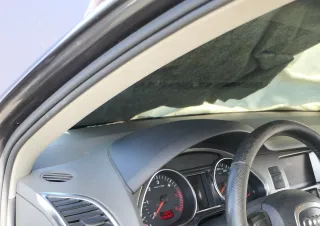 Q7 4L A-Säulen Verkleidung vorne links oben Abdeckung lichtgrau grau - Bild 2