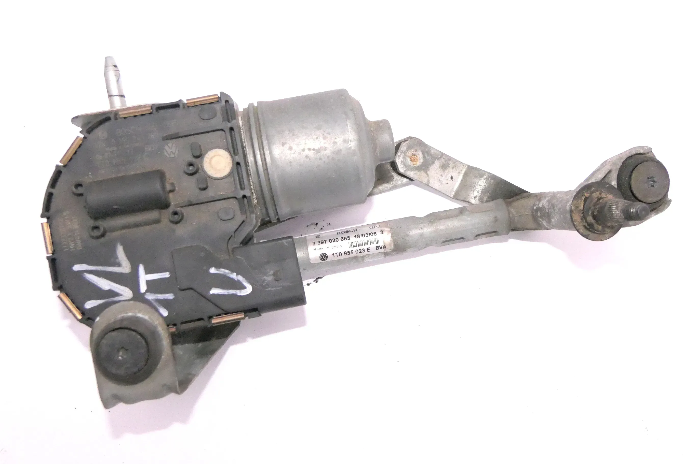 VW Touran Wischermotor Motor Scheibenwischer vorne links 1T0955119C ab caBJ2004 - Bild 1