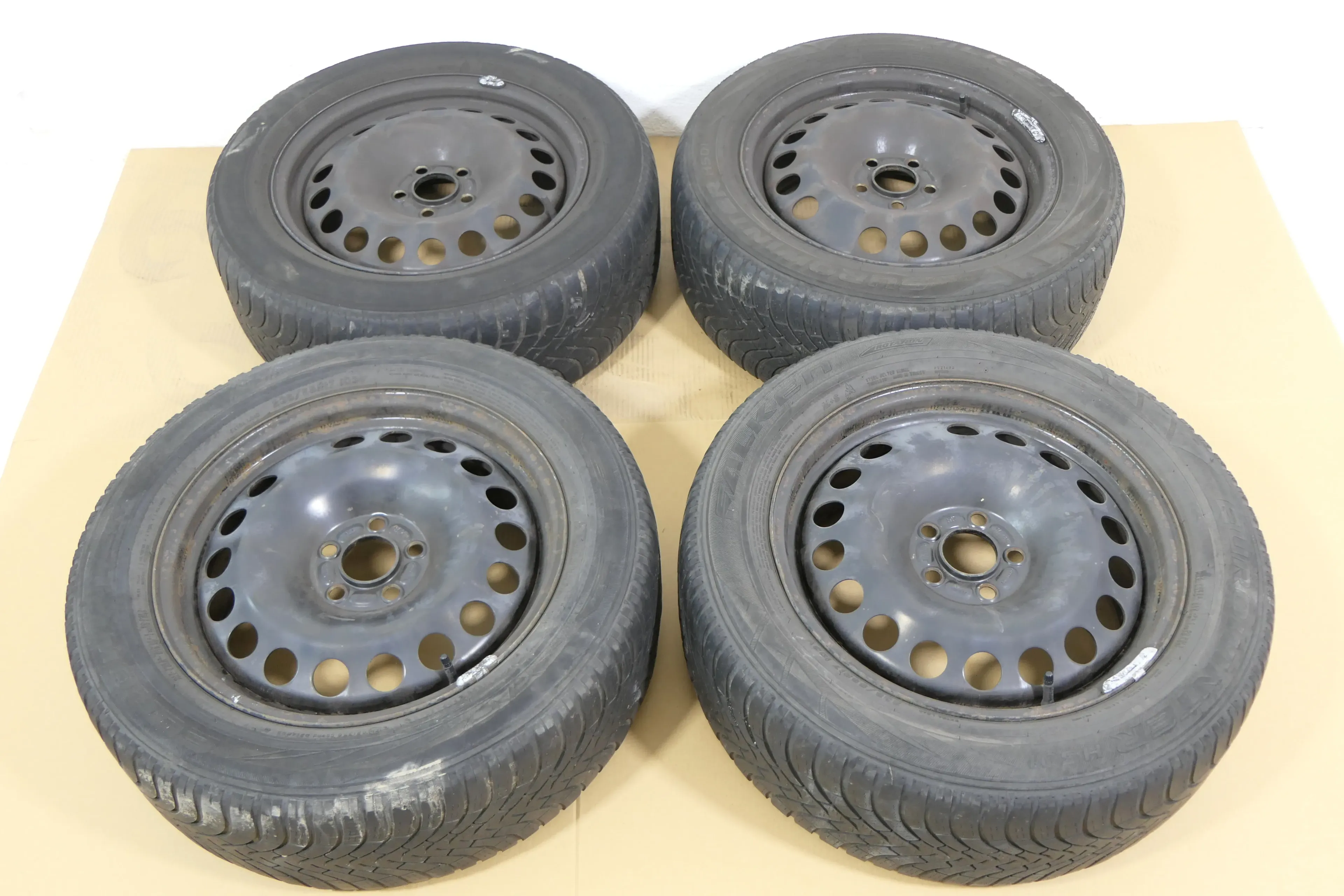4x Ford S-Max Stahlfelgen 6,5Jx15 KBA 44960 0318  7,5 x 17 ET 55 235/55 R17 Zoll - Bild 1