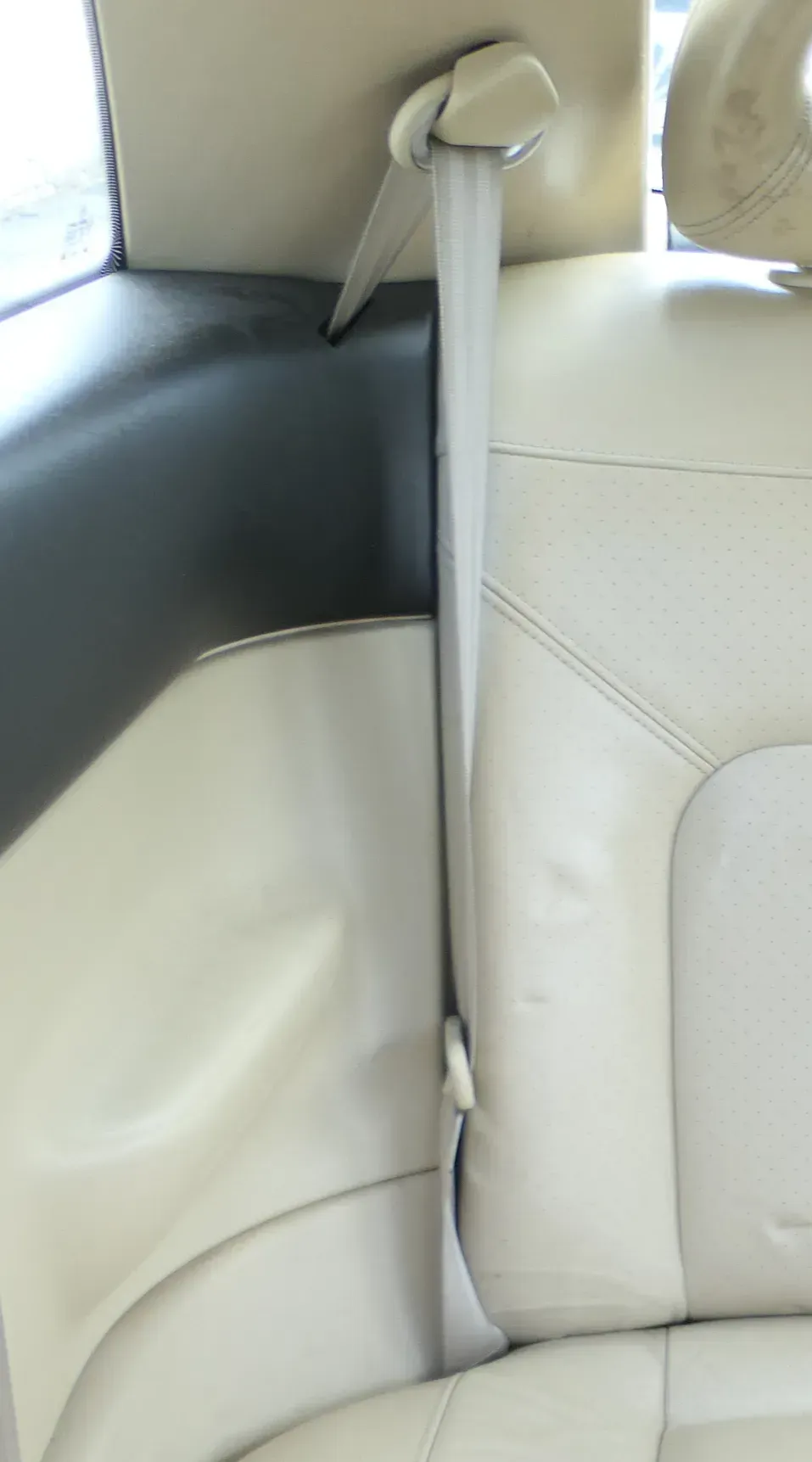 VW New Beetle Gurt hinten rechts creme beige besch - Bild 1