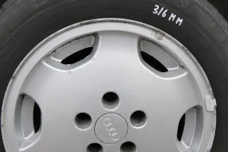 4x Audi A4 100 Alufelgen 195/65 R15 91T Winterreifen Reifen 3-6mm 441601025S - Bild 9