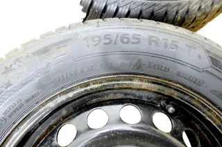4x VW Golf 6 Plus 5M 195/65 R15 91T Winterreifen M+S Felgen Reifen M&S ca.8mm - Bild 4