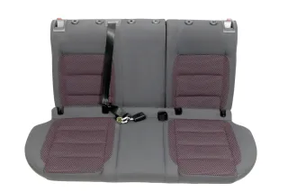 VW Golf 5 V Sitz Sitze hinten Rückbank Rücksitzbank rot anthrazit Lehne - Bild 1