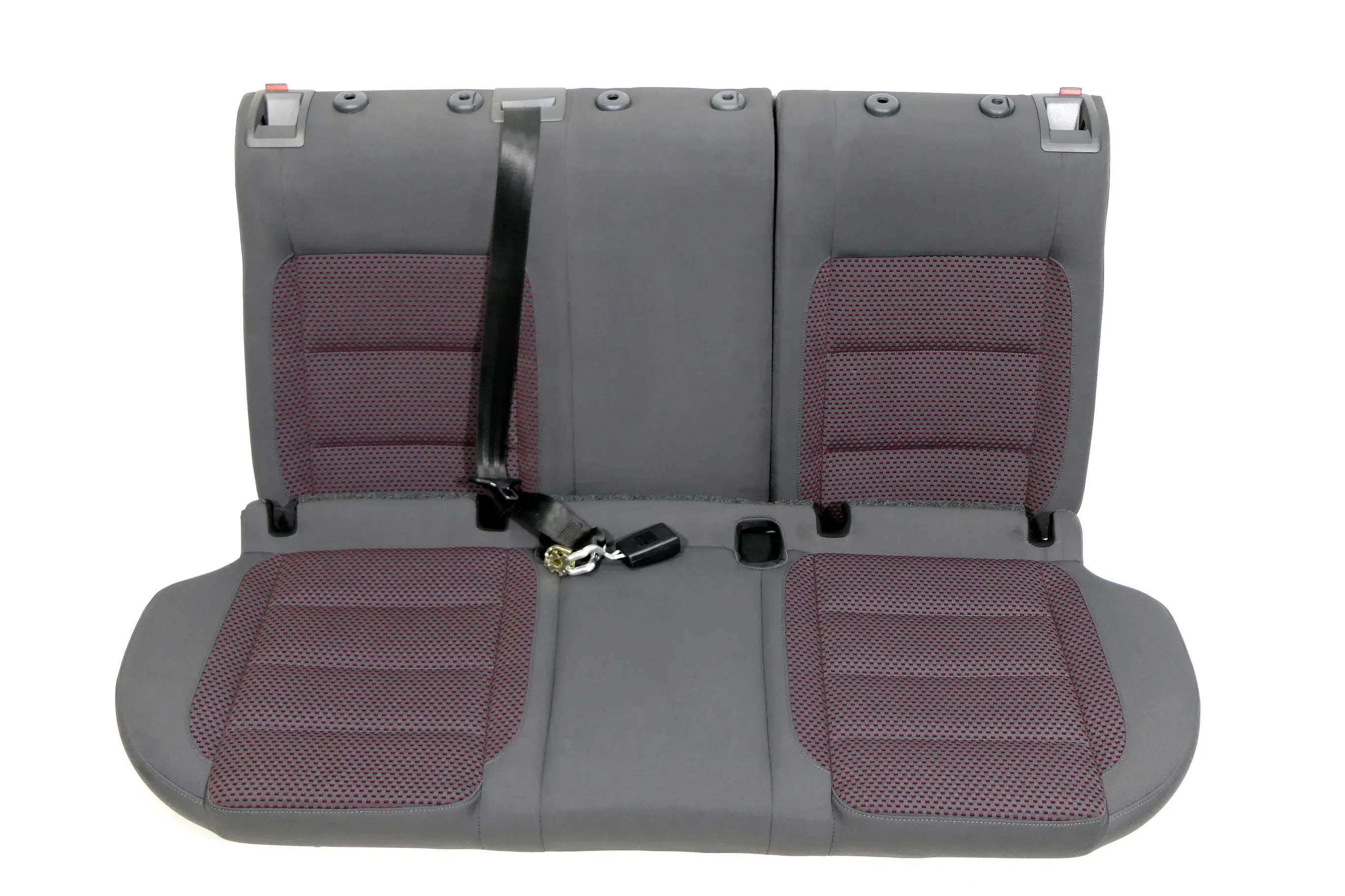 VW Golf 5 V Sitz Sitze hinten Rückbank Rücksitzbank rot anthrazit Lehne - Bild 1