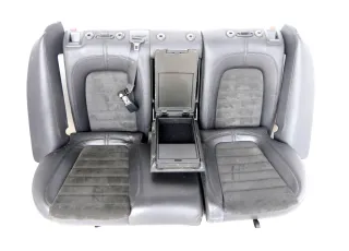 Passat 3C Kombi Sitz Rückbank Rücksitzbank Sitze Leder Lehne alcantara schwarz - Bild 3