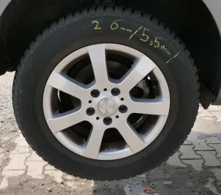 4x Golf 5 6 Alufelgen 195/65R15 91H Allwetterreifen Reifen 2x6mm KBA 47095 - Bild 2