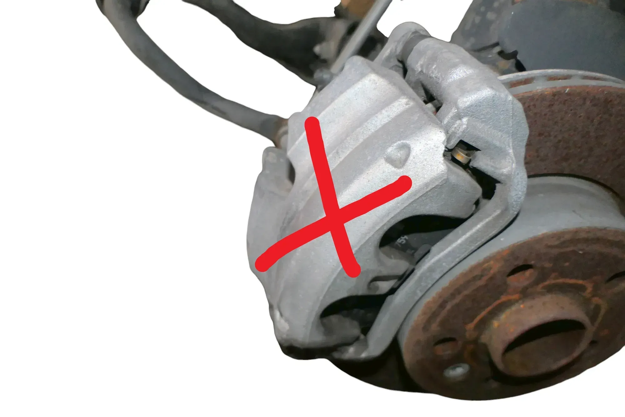 1x MAN TGE Crafter 7C für Bremssattel Halter links/rechts vorne Nur 1.100 km ge - Bild 1