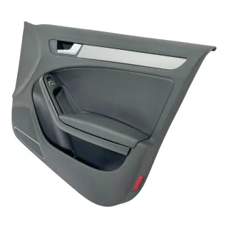 1x A4 8K B8 Türverkleidung Verkleidung Tür vorne rechts schwarz schwarz K- Leder - Bild 2