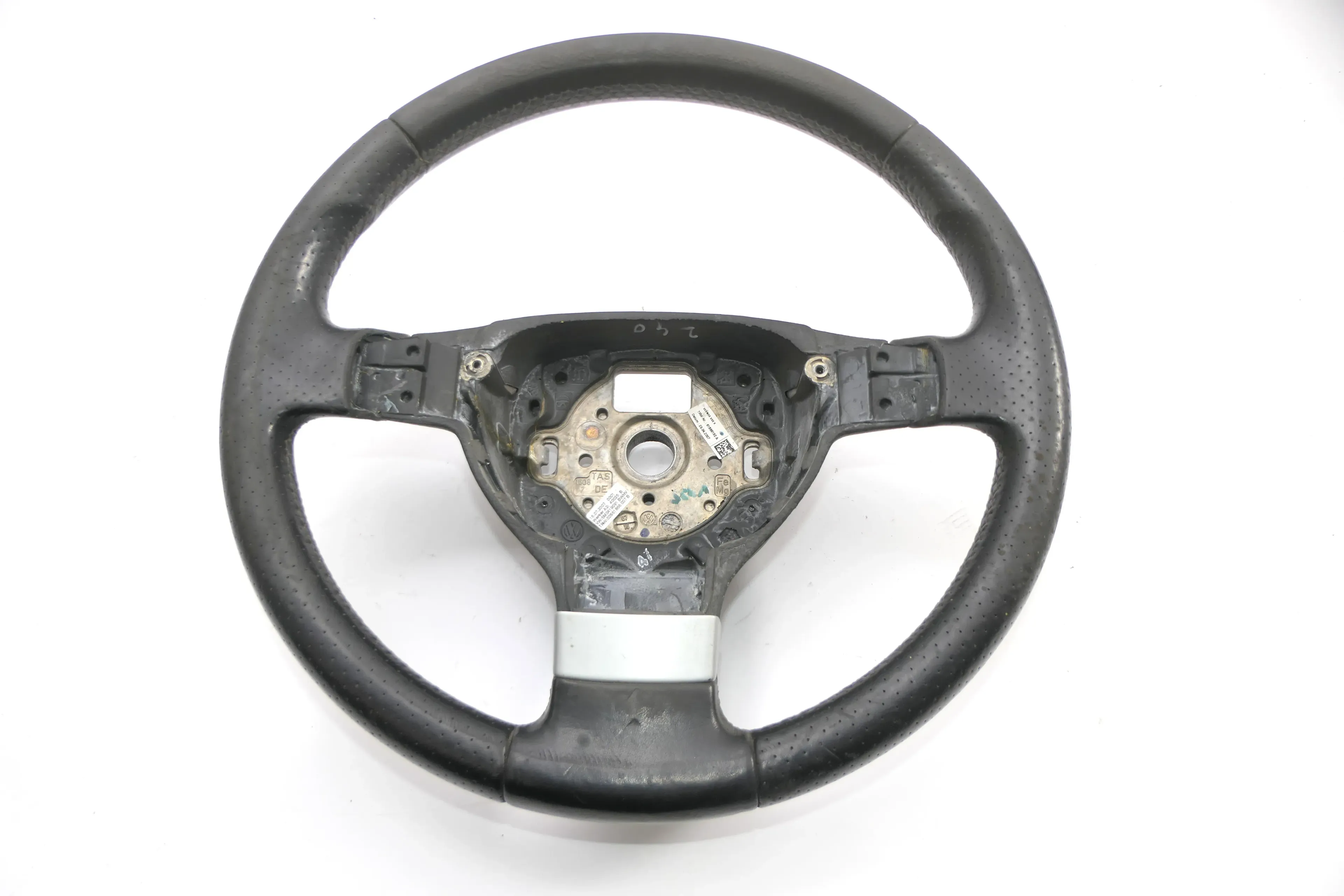 VW Passat 3C Eos Golf 5 Lenkrad 5M0419091 3-Speichen Lederlenkrad Leder - Bild 1